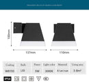 Applique extérieur LED pyramide en aluminium