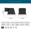 Applique extérieur LED pyramide en aluminium