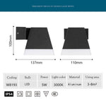 Applique extérieur LED pyramide en aluminium