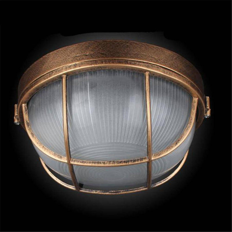 Outdoor LED round ceiling lamp with vintage Gille