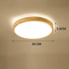 Plafonnier en bois à LED (plusieurs formes)