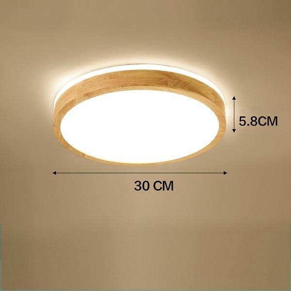 LED Wood Ceiling Light (several shapes)