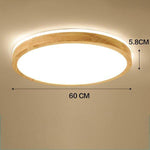 Plafonnier en bois à LED (plusieurs formes)
