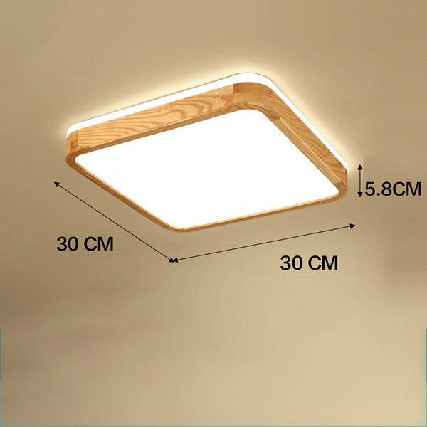 LED Wood Ceiling Light (several shapes)