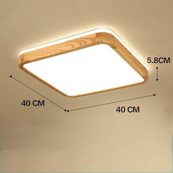 LED Wood Ceiling Light (several shapes)