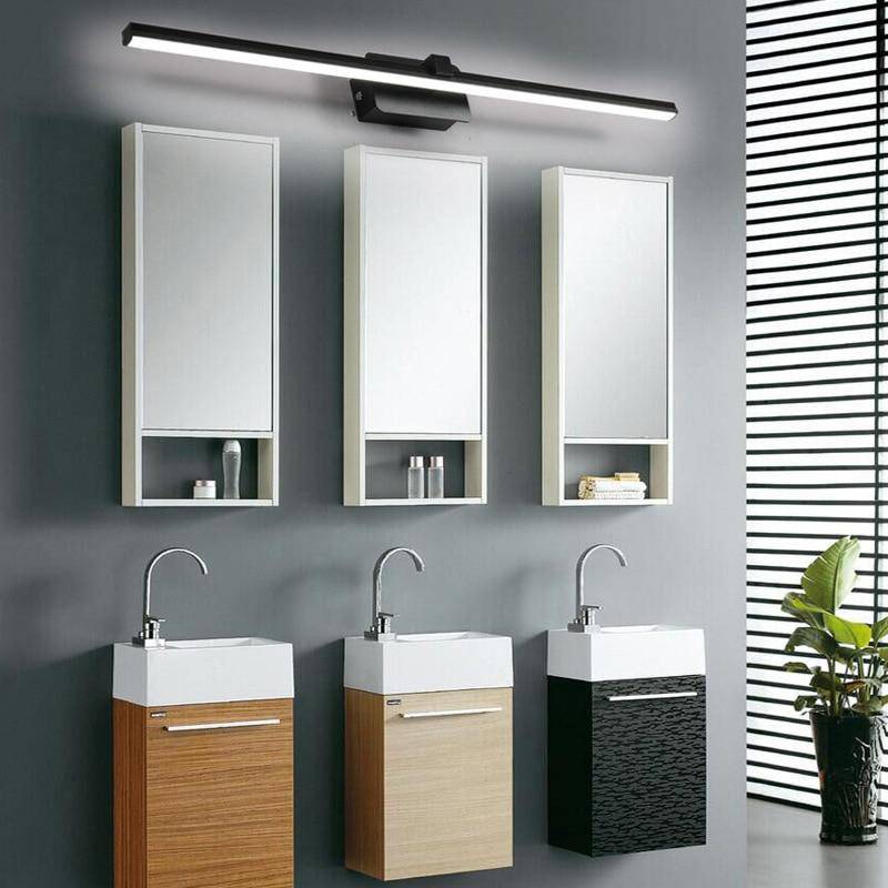 Applique murale pour miroir salle de bain barre en aluminium