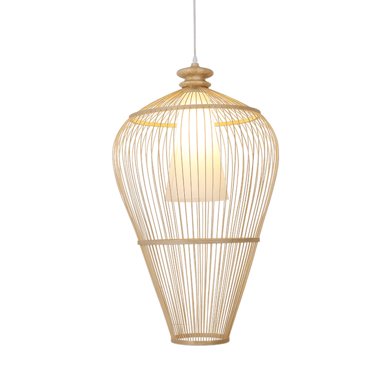 pendant light bamboo cage Simple