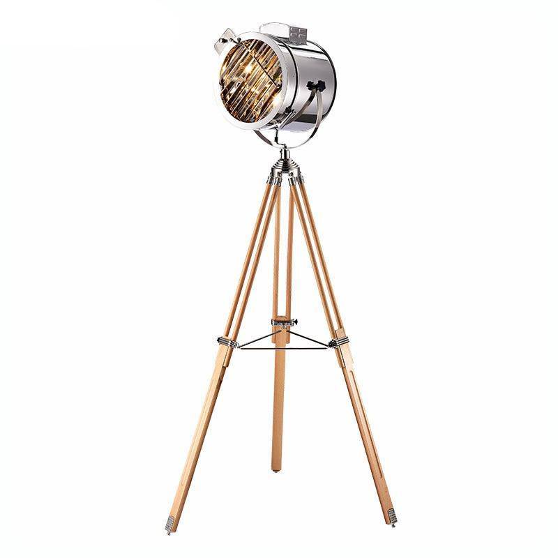 Floor lamp LED metal tripod spotlight