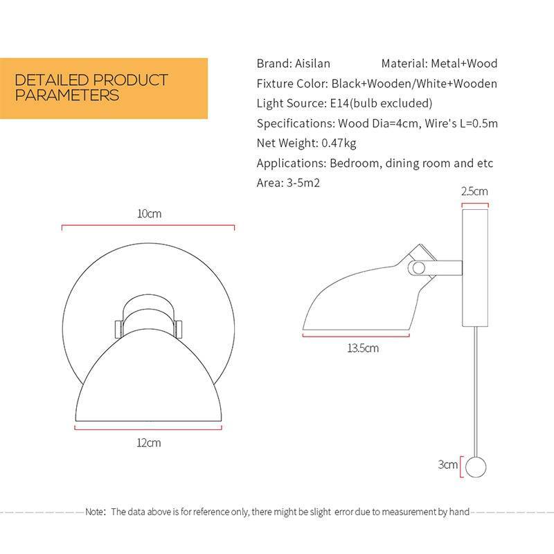 Lámpara de pared design ajustable Aisilan