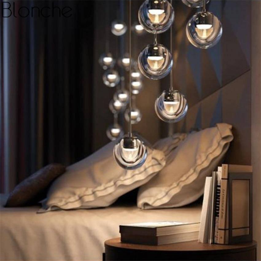Suspension design boule en verre fumé Flask - vue 4 sur 7