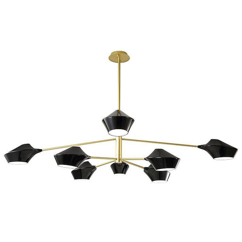 Lustre design branches et lampes Creative - vue 5 sur 26