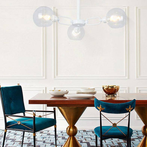 Lustre design à LED avec boules en verre Modern - vue 2 sur 4