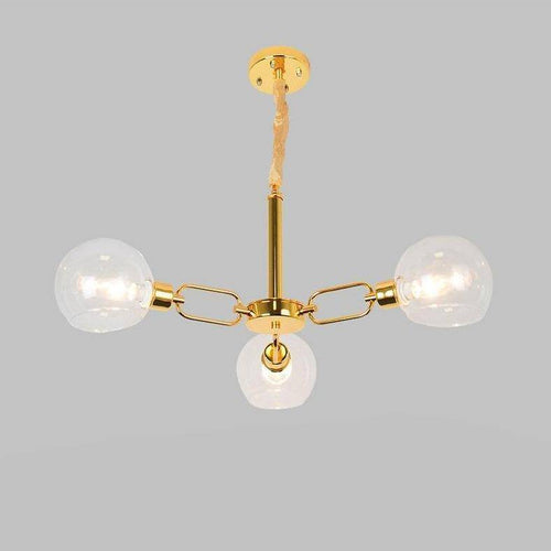 Lustre design à LED avec boules en verre Modern - vue 4 sur 4