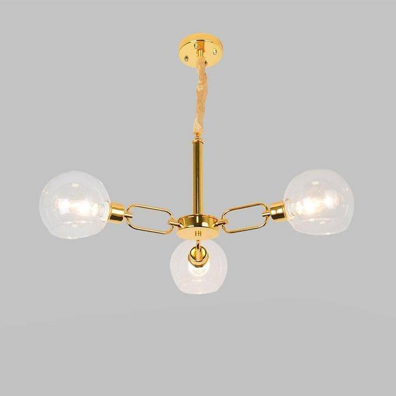 Lustre design à LED avec boules en verre Modern - vue 4 sur 4