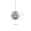 Suspension design doré ou argenté Hollowed