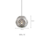 Suspension design doré ou argenté Hollowed