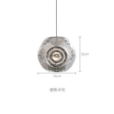 Suspension design doré ou argenté Hollowed - vue 8 sur 13