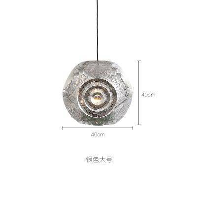 Gold or silver hollowed design pendant lamp