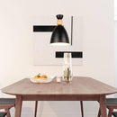 Suspension design LED en métal et bois Wood