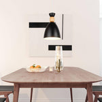 Suspension design LED en métal et bois Wood