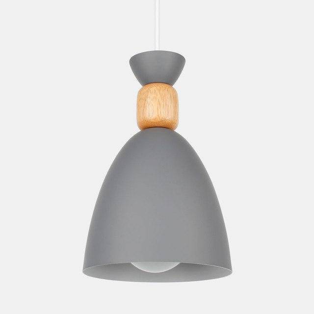Suspension design LED en métal et bois Wood - vue 7 sur 8