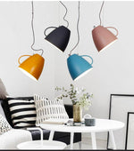 Suspension LED moderne spot en forme de tasse colorée Creative