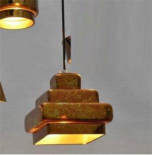 Design LED pendant light copper style (several shapes)