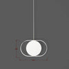 Suspension design lampe ronde ajustable encerclée Line