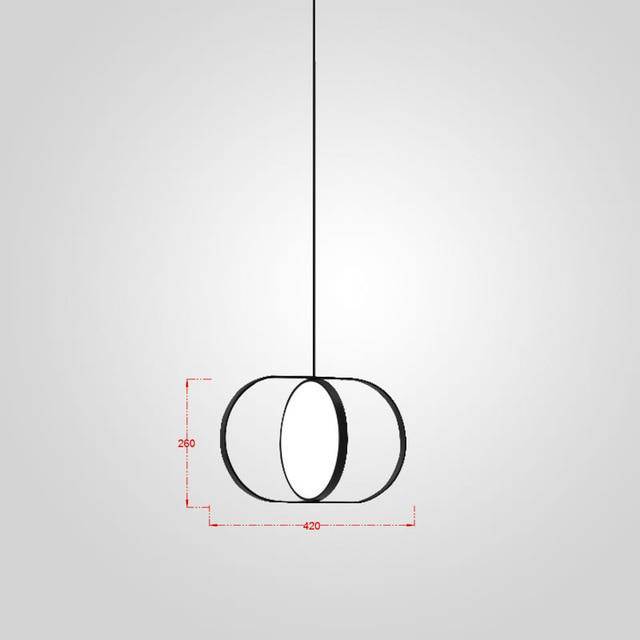 Design pendant light Adjustable round lamp surrounded Line