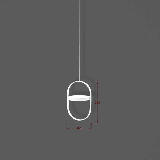 Design pendant light Adjustable round lamp surrounded Line