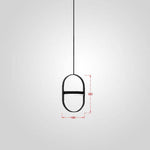 Suspension design lampe ronde ajustable encerclée Line