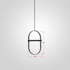Suspension design lampe ronde ajustable encerclée Line