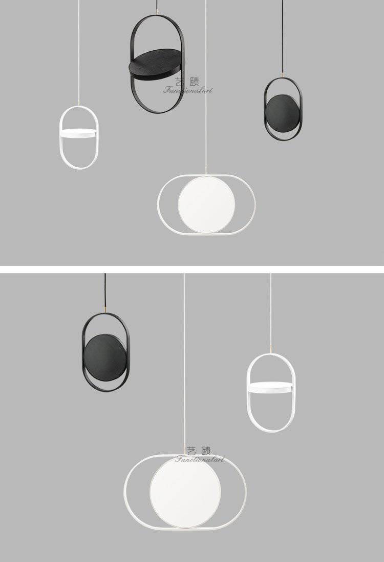 Design pendant light Adjustable round lamp surrounded Line