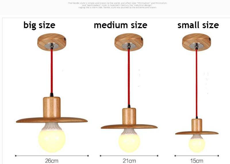 Lámpara de suspensión design en Madera de campo