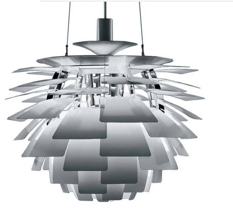 Lámpara de suspensión design nórdica en forma de flor de aluminio