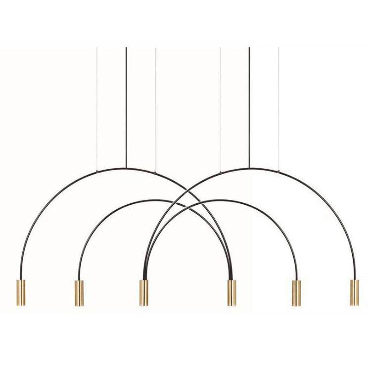 Lustre design branches fines en forme de U - vue 4 sur 6