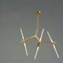 Lustre design scandinave avec plusieurs branches en tube