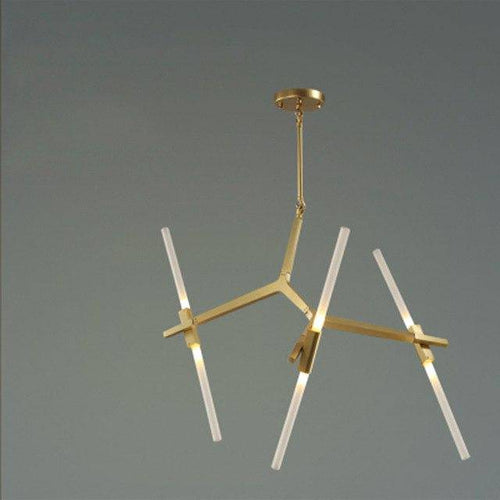 Lustre design scandinave avec plusieurs branches en tube - vue 7 sur 14