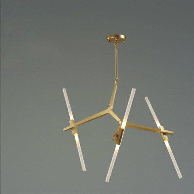 Lustre design scandinave avec plusieurs branches en tube - vue 6 sur 14