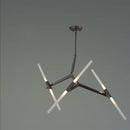 Lustre design scandinave avec plusieurs branches en tube