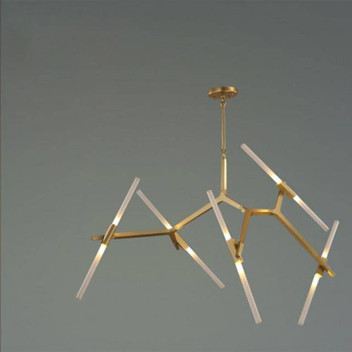 Lustre design scandinave avec plusieurs branches en tube - vue 8 sur 14