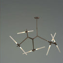 Lustre design scandinave avec plusieurs branches en tube