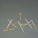 Lustre design scandinave avec plusieurs branches en tube