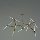 Lustre design scandinave avec plusieurs branches en tube