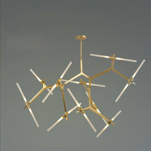 Lustre design scandinave avec plusieurs branches en tube - vue 9 sur 14