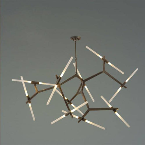 Lustre design scandinave avec plusieurs branches en tube - vue 15 sur 14