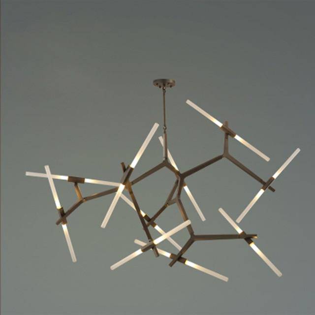 Lustre design scandinave avec plusieurs branches en tube - vue 14 sur 14