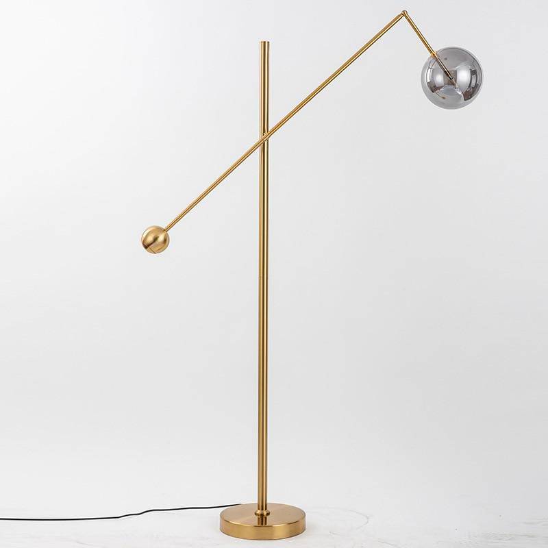 Floor lamp golden design Geometry