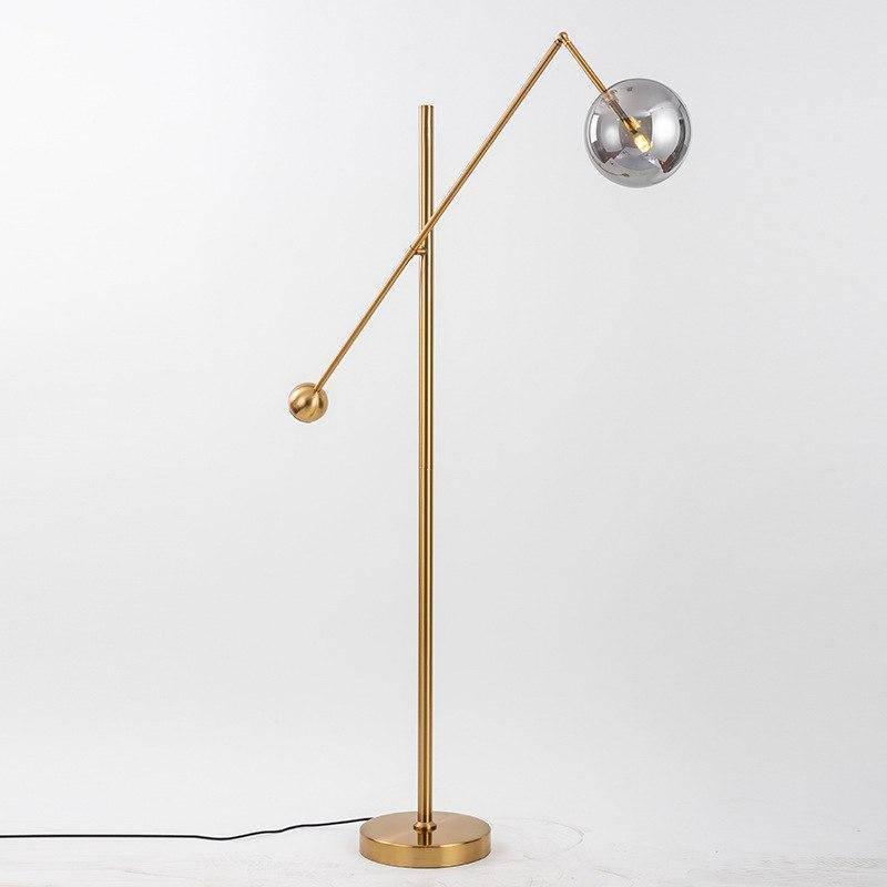 Floor lamp golden design Geometry