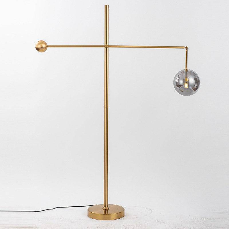 Lampadaire design doré Geometry - vue 5 sur 9